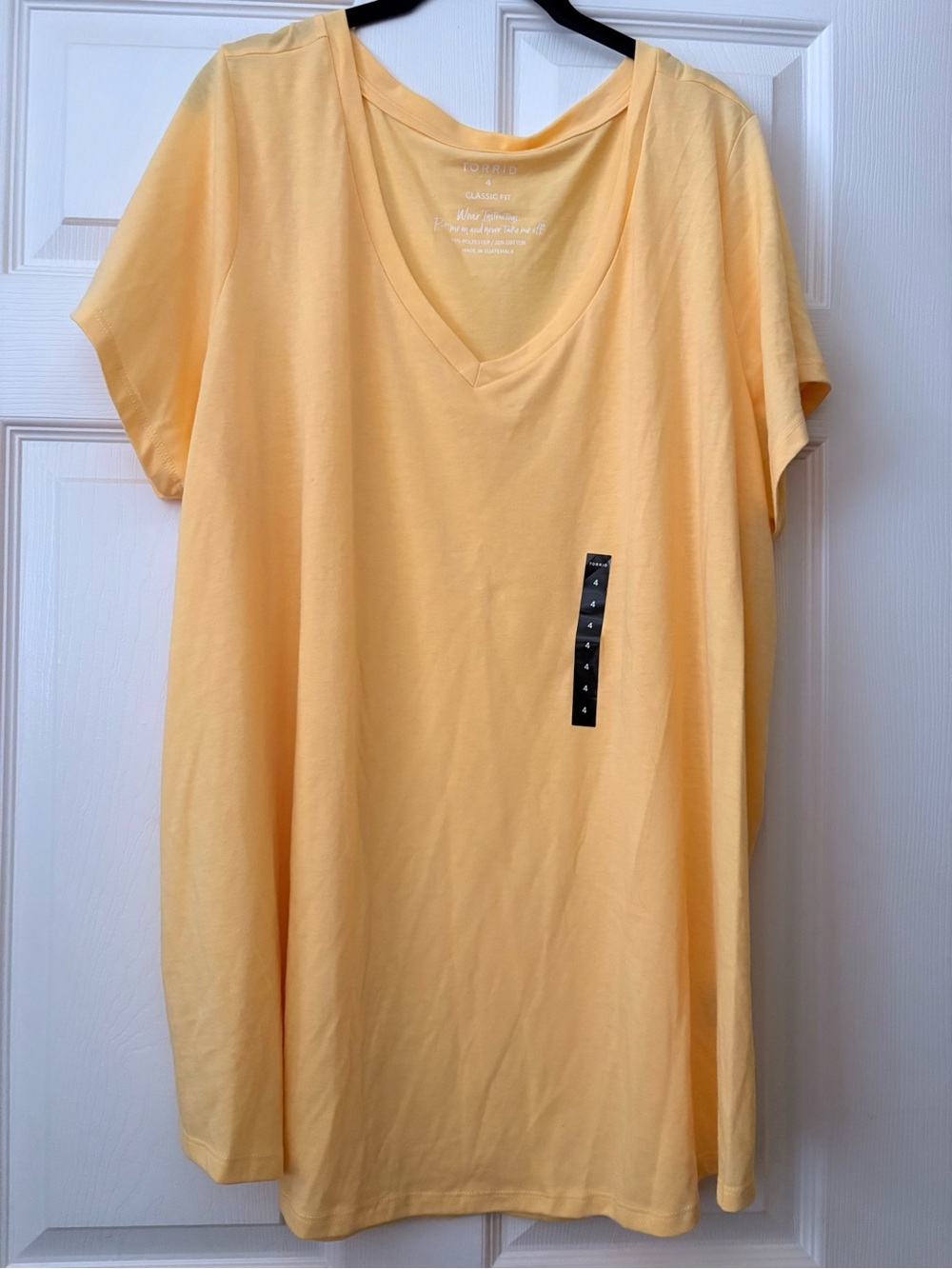 Torrid GIRLFRIEND TEE - “Sundress” yellow SIZE 4 NWT